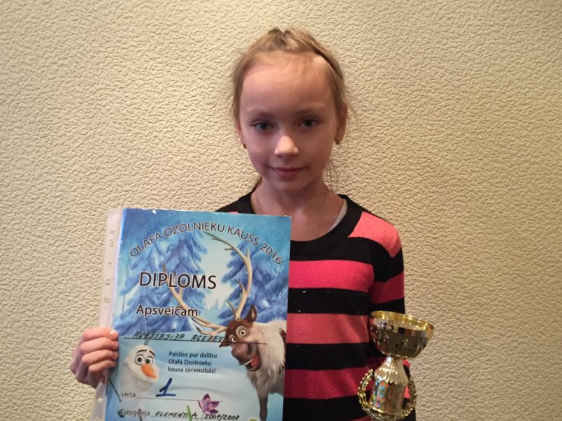 Sveicam OLAFA Ozolnieku kausa 2016 laureāti Anastasiju Agejevu